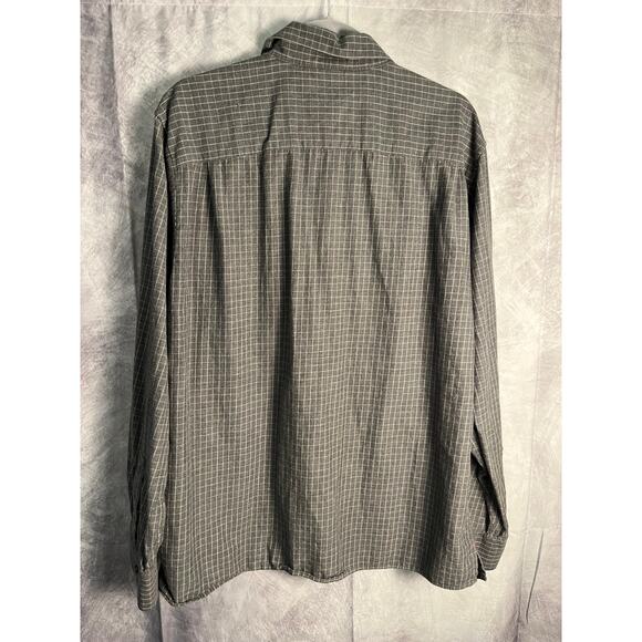 Michael Kors Men’s Gray Flannel Button Down Shirt Long Sleeve Size Large - Picture 3 of 7